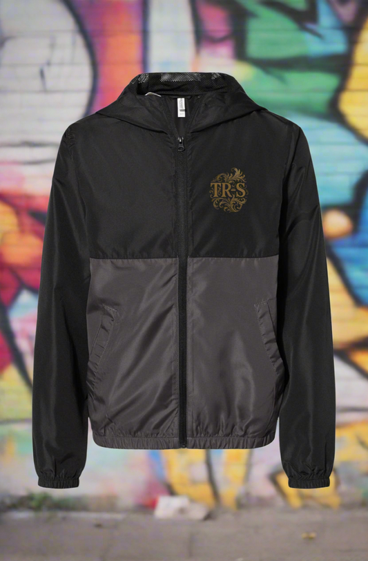 Youth Black Graphite Windbreaker Jacket